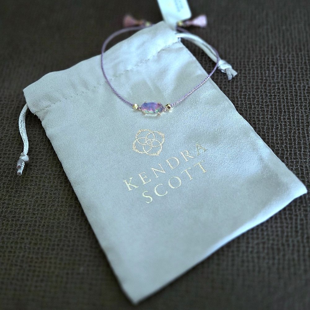 Kendra Scott "Everlyne" Friendship👭 Bracelet In Lilac💜 Abalone - NWT - Picture 14 of 16